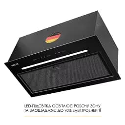 Витяжка повновбудована Weilor Luna Wbg 56 Black - мініатюра 2