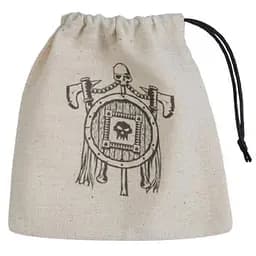 Мішечок для кубиків Q-Workshop Orc Beige & black Basic Dice Bag (BORC101)
