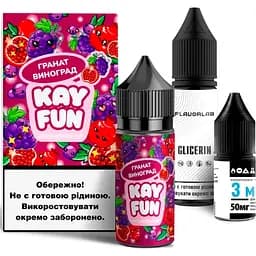 Набор компонентов для самозамеса солевой заправки Flavorlab Kayfun Гранат Виноград 30 мл, 0-50 мг (18709)