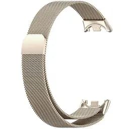 Ремінець Milanese Loop Design для Xiaomi Mi Band 8 / Band 9 (China) / 10 Vintage gold