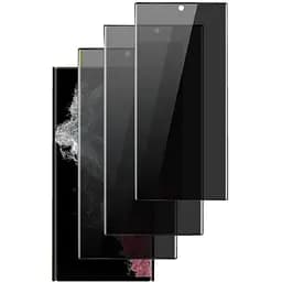 Захисне скло DK для Samsung Galaxy S23 Ultra S918 3D Антишпигун Full Glue 020982 black 3 шт.