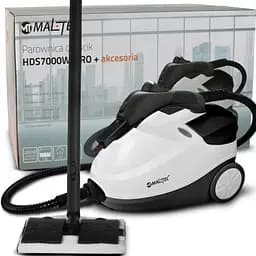 Пароочисник MalTec HDS7000W-PRO, 2000 Вт, 4 бар, 1,6 л, регулювання пари, набір насадок, без хімії - мініатюра 4