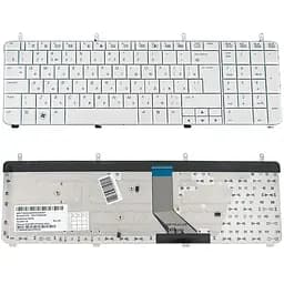 Клавіатура для ноутбука HP (Pavilion: dv7-2000, dv7t-2000, dv7-3000, dv7t-3000) rus, white - мініатюра 2