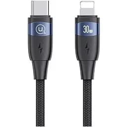Кабель Usams US-SJ634 U85 Type-C To Lightning PD 30W Aluminum Alloy Fast Charging & Data Cable 1.2 м чорний