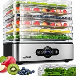 Сушилка для овощей фруктов и грибов дегидрататор Mozano 400 Вт