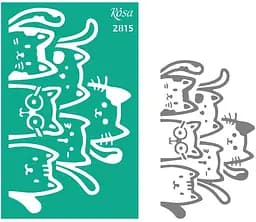 Трафарет многоразовый самоклеящийся №2815 Элементы и надписи 13х20см серия Kids Rosa TALENT
