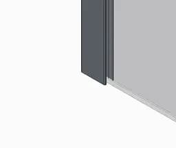 Душова перегородка Koer SR SP02-100x200-TR-12 Walk-In прозоре скло Easy Clean 8 мм, матове золото KR5396, прозоре, золотий - мініатюра 4