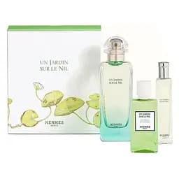 НабірHermes Un Jardin sur le Nil 100 мл туалетна вода, 15 мл атюра, лосьон для тіла 40 мл