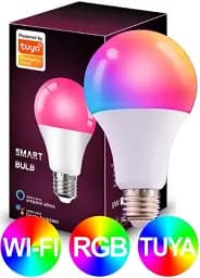 Умная лампочка Tuya Smart LED WiFi A60 E27 2700-6500 K 9 W Color/White