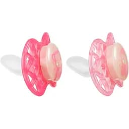 Пустушка Nuvita 7086 Air55 Explorer ортодонтична 6m+ світиться у темряві (мавпа сова) 2 шт NV7086GF