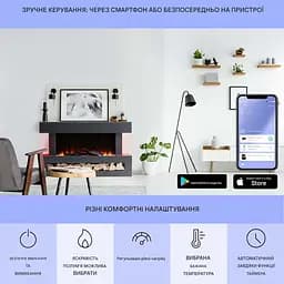 Камін електричний KLARSTEIN Studio Light & Fire 3 Smart (10038384) - мініатюра 6