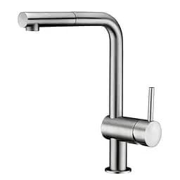 Смеситель для кухни с выдвижным изливом Imprese Pivot LT f03408502LT Нержавеющая сталь