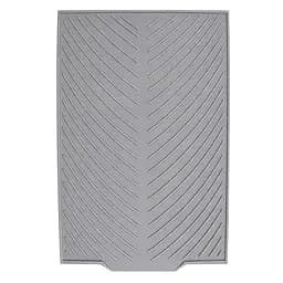 Силіконовий килимок для сушіння посуду зі зливом підставка-килимок для мокрого посуду 42х33 см Сірий 88192 - мініатюра 6