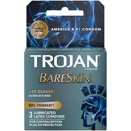 Упаковка 3 шт. Trojan BareSkin