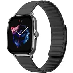 Силіконовий магнітний ремінець Primolux Magnet для годинника Xiaomi Amazfit GTS 2/GTS 3/GTS 4 Black