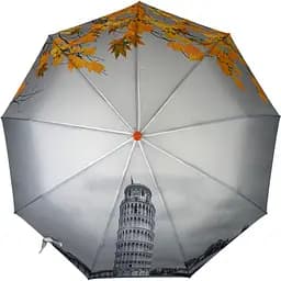 Жіноча складана парасолька напівавтомат Toprain 102 см жовта