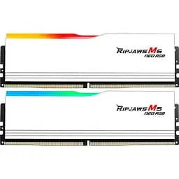 Модуль пам'яті G.Skill DDR5 96GB (2x48) Ripjaws M5 6000Mhz Neo RGB White AMD EXPO (F5-6000J3036F48GX2-RM5NRW)