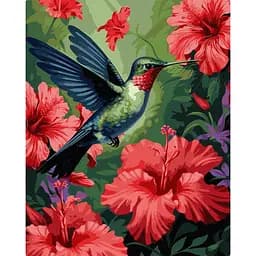 Картина за номерами В райському саду KHO6577 40х50 см