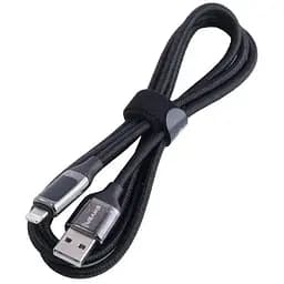 Кабель Usams SJ543 U78 Lightning Digital Display Charging Data Cable 1,2 м Черный