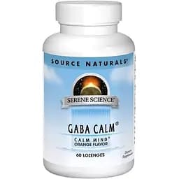 Амінокислота Source Naturals Serene Science GABA Calm Апельсин 60 льодяників