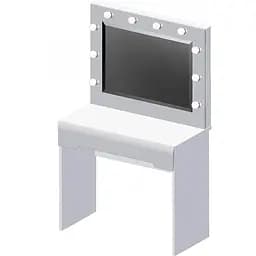 Туалетний столик ВМК з дзеркалом Білий/Білий глянець (GRB-1939)