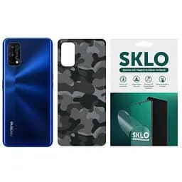 Захисна гідрогелева плівка SKLO Back (тил) Camo для Realme C11 (2021) Сірий / Army Gray