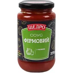 Соус Щедро Фирменный с чесноком 370 г