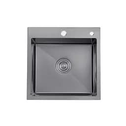 Кухонная мойка Kroner KRP Schwarze - 5050HM PVD (3,0/1,0 мм) CV022793, Черный