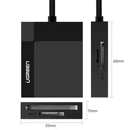Card Reader USB 3.0 SD/TF/CF/MS 4 в 1 кабель 0.5м CR125 Ugreen - мініатюра 3