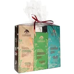 Подарочный набор плацентарно-коллагеновый Оск-Фарм BioGold для всех типов волос: Шампунь-кондиционер, 200 мл + Маска-бальзам, 150 мл + Молочко для тела, 200 мл