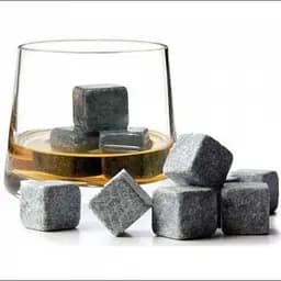 Камені для охолодження віскі 9 штук із чохлом, мильний камінь Whiskey Stones - мініатюра 2