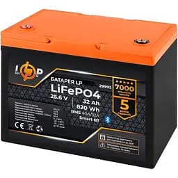 Аккумулятор LogicPower LiFePO4 Smart BT 24V 25.6V/32Ah/820Wh BMS 40A/32А (29992) [109378]