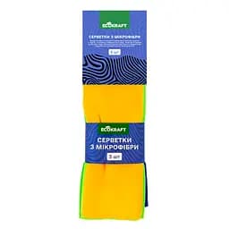 Авто серветки з мікрофібри для скла 35*40 см. набір 5 шт. Ecokraft (6900514220359)