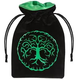 Мішечок для кубиків Q-Workshop Forest Black & green Velour Dice Bag (BFOR202)