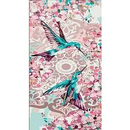 Набір для розпису по номерах Strateg Пара колібрі 50х25 см (WW236)