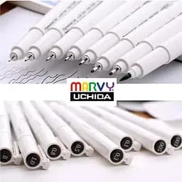 Набір Marvy Drawing Pen чорний 8 шт. - мініатюра 5