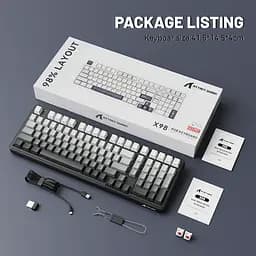 Ігрова механічна клавіатура ATTACK SHARK X98, Чорний - мініатюра 8