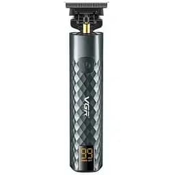 Бездротовий акумуляторний триммер роторна машинка для стрижки VGR V-077 5Вт змінні насадки Чорний