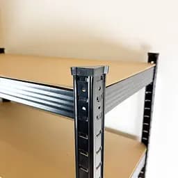 Стелаж 4P StrongShelf 180х90х30см чорний навантаження 175кг/полицю - мініатюра 11