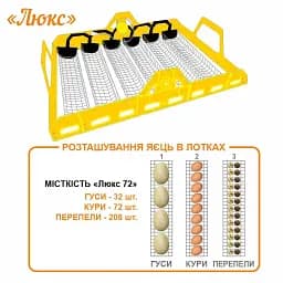 Інкубатор автоматичний Теплуша Люкс 72 ТАВ Теновий з Вологоміром - мініатюра 9