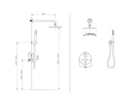 Душова система чорна Asignatura Delicate (15507902) - мініатюра 2