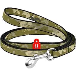 Поводок для кошек и мелких пород собак Waudog Nylon, рисунок Милитари, размер XS, 122х1 см