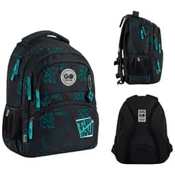 Рюкзак GoPack Education 175M-6 Future Черно-голубой (GO26-175M-6)