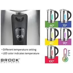 Електрочайник Brock WK 2302 D 1850-2200Вт 1.7л встановлення температури нагрівунерж. - мініатюра 3