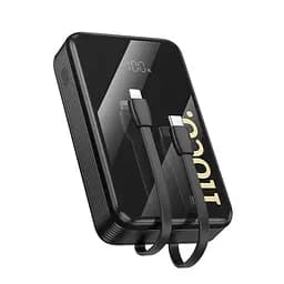 Портативна батарея Powerbank Hoco Q37A Graceful 22.5W+PD20W with two cables 20000mAh Black - мініатюра 6