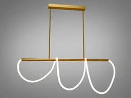 Люстра LED Diasha 9752-L1200GAB Шланг 32W, бронзова, регульована висота, для спальні та інших приміщень - мініатюра 2