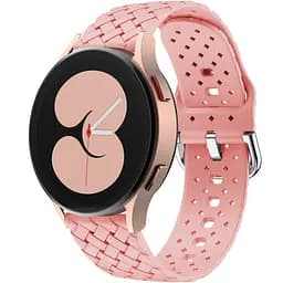 Браслет Twist для Samsung Galaxy Watch 5 - бежево-рожевий ширина кріплення 20мм силікон Watchbands (W30-4WB12227561)