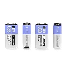 Акумулятор Крона USB-С 390 mAh 9V (Li-Polymer) ColorWay (CW-UB9V-06) - мініатюра 3