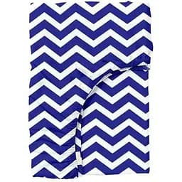 Простынь Cosas на резинке в детскую кроватку 60х120 dark blue zigzag, синий (Зигзаг_синий_15)
