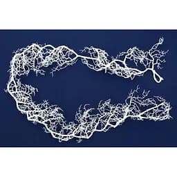 Веточка новогодняя Devilon декоративная 162 см белая (170265)